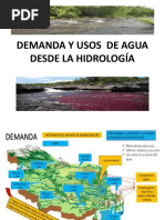 Demanda y Usos de Agua Desde La Hidrología