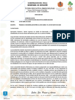 Circular Docentes 20 de Abril - 022 20 Abril PDF