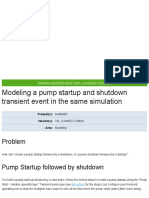 Modeling A Pump Startup and Shutdown Transient Event in The Same Simulation