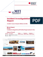 Incident Investigadetion: Incident Cause Analysis Method (ICAM)