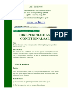 LA313 - Topic 15 - Hire Purchase & Conditional Sale PDF