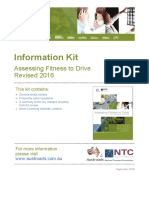 Information Kit: Assessing Fitness To Drive Revised 2016