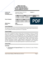 (Course Outline) FIN 421 - Sayla - Section 1