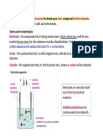 Electrolysis: Electrolysis Electric Current Ionic To Form Elements