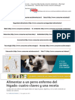 Alimentar A Un Perro Enfermo Del Hígado - Cuatro Claves y Una Receta