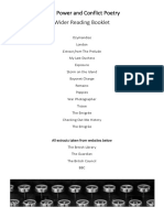 AQA Power and Conflict Wider Reading Booklet