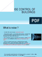 Noise Control of Buildings: Presented by Anandu K P