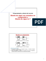 Diseño en Vigas Con Armadura en Compresión y Vigas T