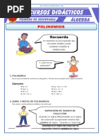 Los Polinomios para Primero de Secundaria