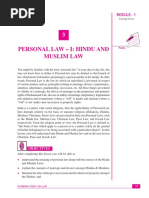 Lesson 3 Personal Law I Hindu & Muslim Law