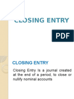 CLOSING ENTRY (PRESENTASI) New