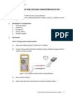 Lab 3: Current and Voltage Characteristics of BJT: 1. Objectives