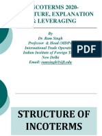 Session 2 - Incoterms 2020 - Strucutre, Explantion & Leveraging