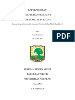 BAHAN 1810913005 Fachri Muhammad - Laporan Essay Sheet Metal Forming