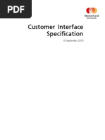 Customer Interface Specification