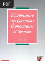 Dictionnaire Des Questions Économiques Et Sociales Par Denis Clerc