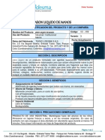 Ficha Tecnica Jabon Liquido Tekno Lidesma PDF