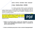 Estudo de Caso - Tratamento de Manchas - Caroline Dos Santos - Estética - Noite - Senac