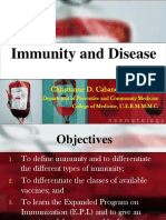 (PPT) DPC 1.4.2 Immunity and Disease - Dr. Cabanos PDF