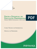 Informatica Manual Do Professor PHP Mysql