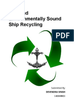 Safe and Environmentally Sound Ship Recycling: Devendra Singh 1403608021