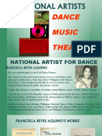 National Artists: Dance Music Theater