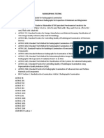 ASTM For Radiographic Testing