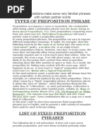 English Prepositional Phrases