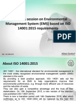 Awareness Session On Environmental Management System (EMS) Based On ISO 14001:2015 Requirements