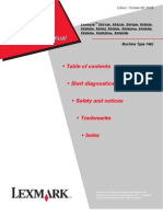 LEXMARK X651de Series Service Manual