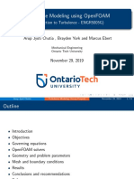 Turbulence Modeling Using Openfoam Ontario Tech University