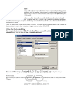 Autocad Tip Sheet By: Customizing The Keyboard