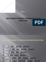 New Trends in Project Formulation and Execution: Unit 3