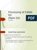 Processing of Edible Oil (Palm Oil)