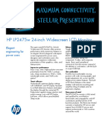 Maximum Connectivity, Stellar Presentation: HP LP2475w 24-Inch Widescreen LCD Monitor