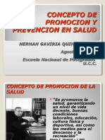 Conceptos de Promocion y Prevencion