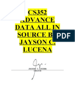 CS352 Advance Data All in Source by Jayson C. Lucena