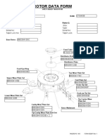 Rotor Data Form: Machine Ref No.: Date