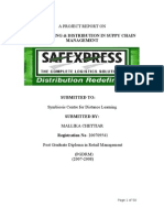 Project On Safexpress Warehousing and Supply Chain Management DTD 08 11 09