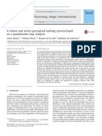 A Robust and Secure Perceptual Hashing System Based On A Quantization Step Analysis