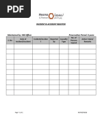 Incident & Accident Register