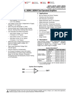 Lmx58, Lmx58X, Lm2904, Lm2904V Dual Operational Amplifiers: 1 Features 2 Applications