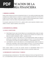 Mpa, Memorandum de Planificacion de Auditoria