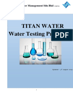 Titan Boiler Water Testing Procedure