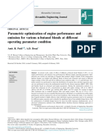 Parametric Optimization of Engine Performance and Emission For Various N-Butanol Blends at Different Operating Parameter Condition