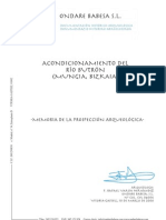 Acondicionamiento Del Río Butrón (Mungia, Bizkaia) - Memoria de La Prospección Arqueológica