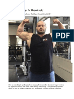 Bicep Training Tips For Hypertrophy