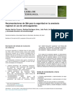 Anestesia Regional Anticoagulantes PDF