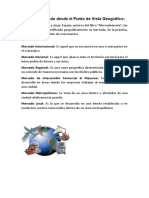 Tipos de Mercado Desde El Punto de Vista Geográfico