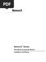 Networx Series: Nx-216E Zone Expander Module Installation and Startup